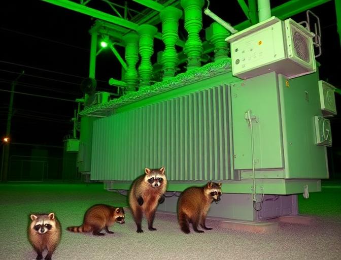 Raccoon Family